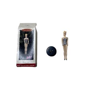 Barbie Hallmark Keepsake Ornament 1994 of Her Debut 1959 Number 1 In Series Flaw